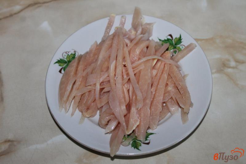 Фото приготовление рецепта: Куриное мясо с овощами в лаваше шаг №1
