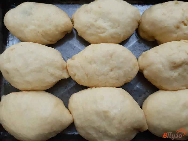 Фото приготовление рецепта: Пирожки печеные с квашеной капустой шаг №10