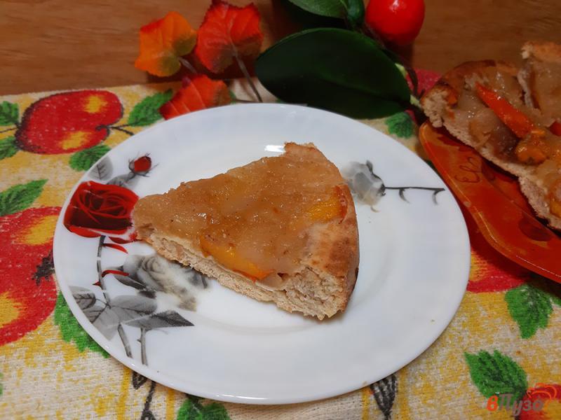 Фото приготовление рецепта: Тарт с яблоками и хурмой шаг №13