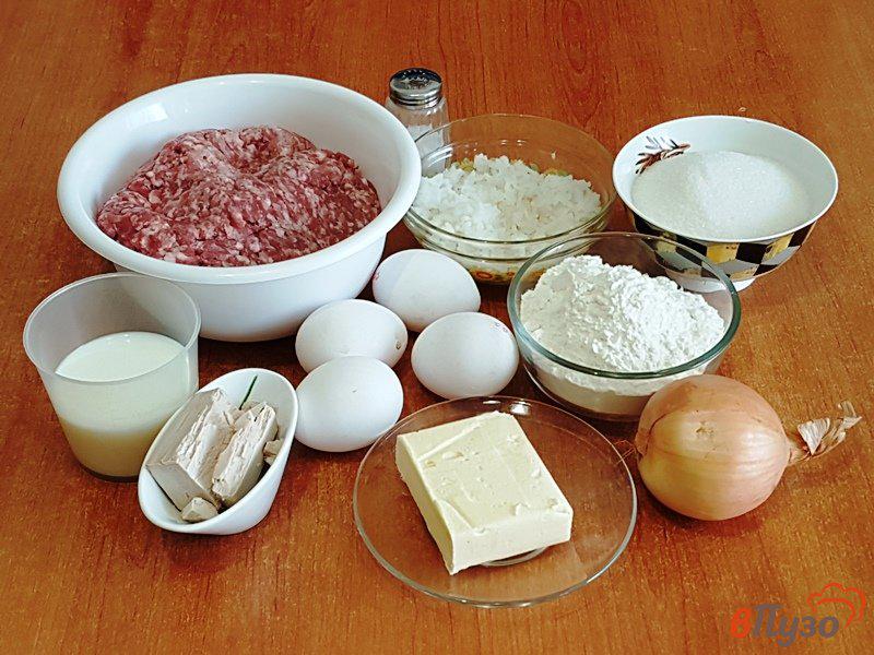 Фото приготовление рецепта: Открытый пирог с мясом шаг №1