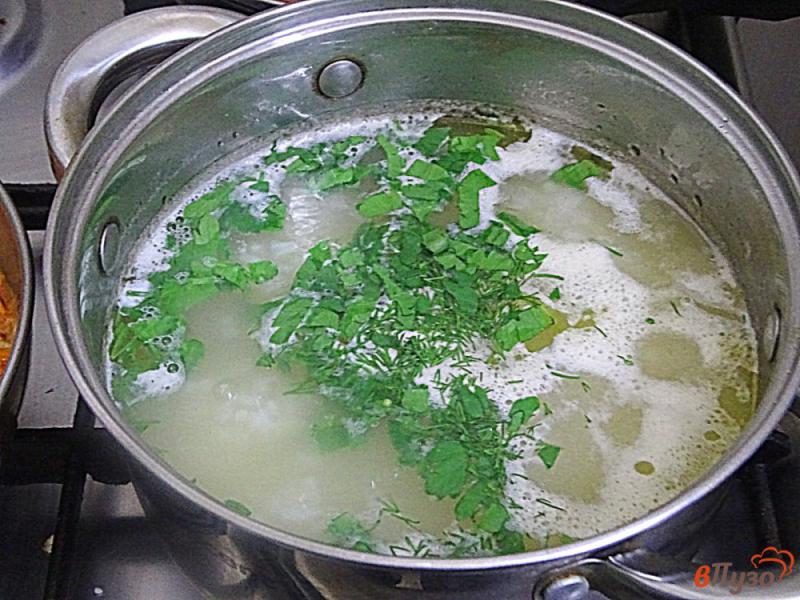 Фото приготовление рецепта: Томатный суп с рисом и помидорами шаг №5