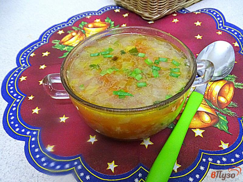 Фото приготовление рецепта: Томатный суп с рисом и помидорами шаг №8