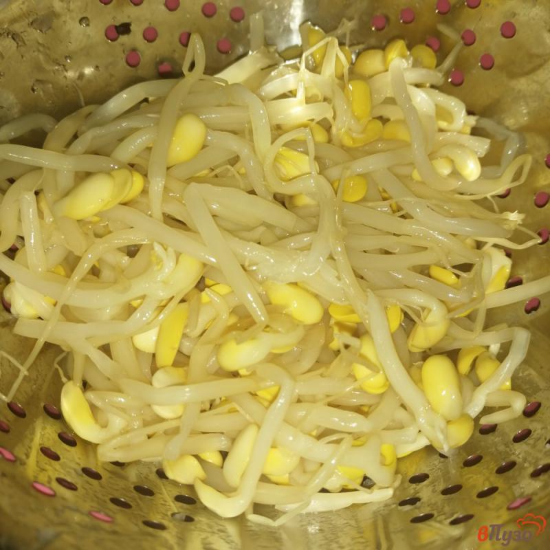 Фото приготовление рецепта: Рис с ламинарией и ростками сои шаг №8
