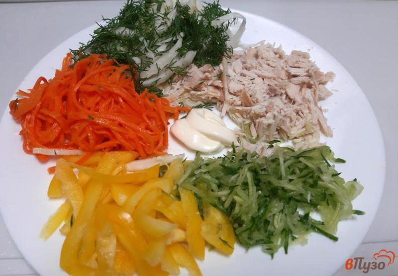 Фото приготовление рецепта: Кобб салат с курицей шаг №4