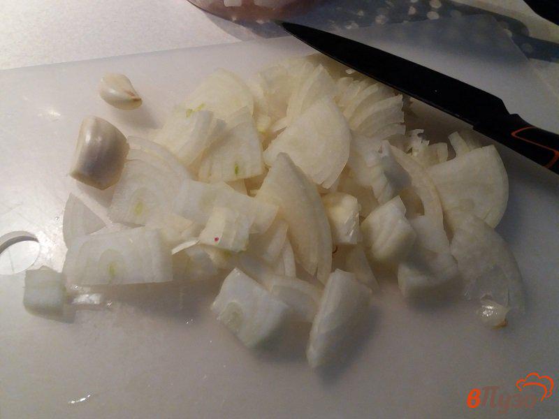 Фото приготовление рецепта: Жаренный картофель с двумя видами сала шаг №7