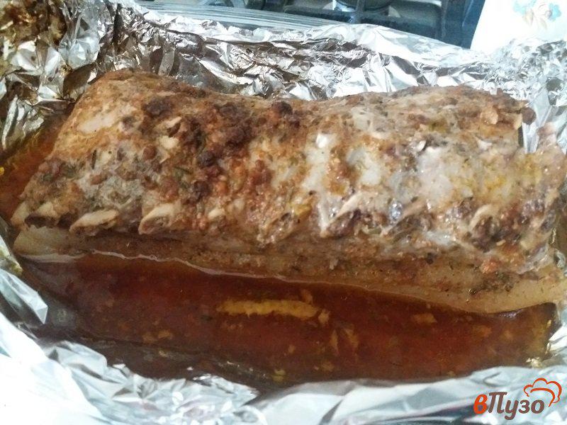 Фото приготовление рецепта: Запеченная свиная корейка в грузинских специях шаг №6
