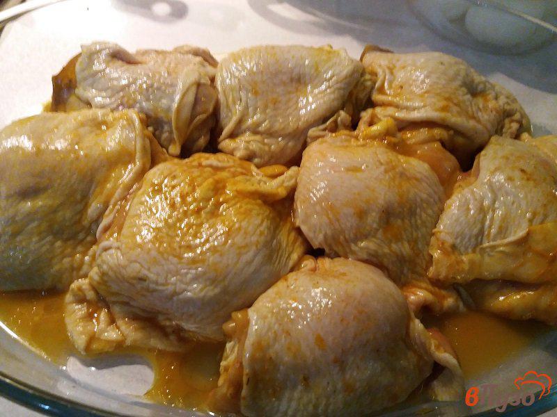 Фото приготовление рецепта: Куриные бедрышки в пряном маринаде шаг №5
