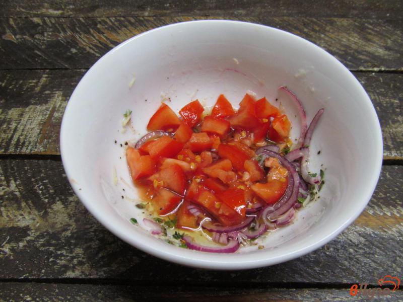 Фото приготовление рецепта: Средиземноморский салат с пастой орзо шаг №3