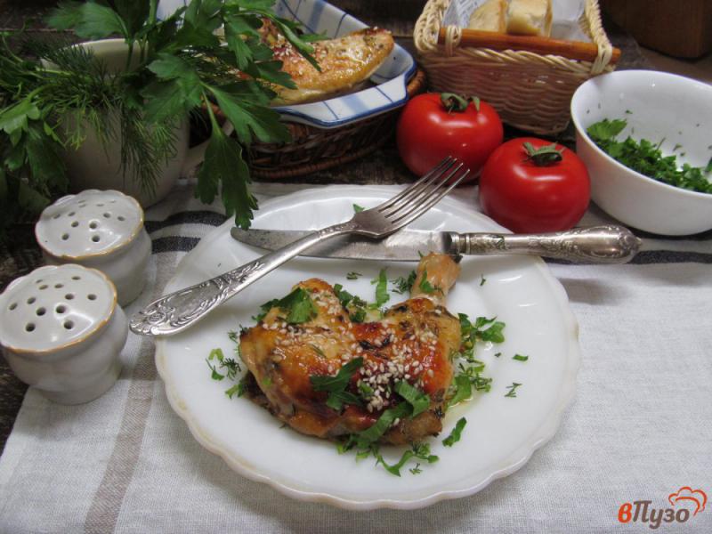 Фото приготовление рецепта: Курица с лавандой и медом шаг №6
