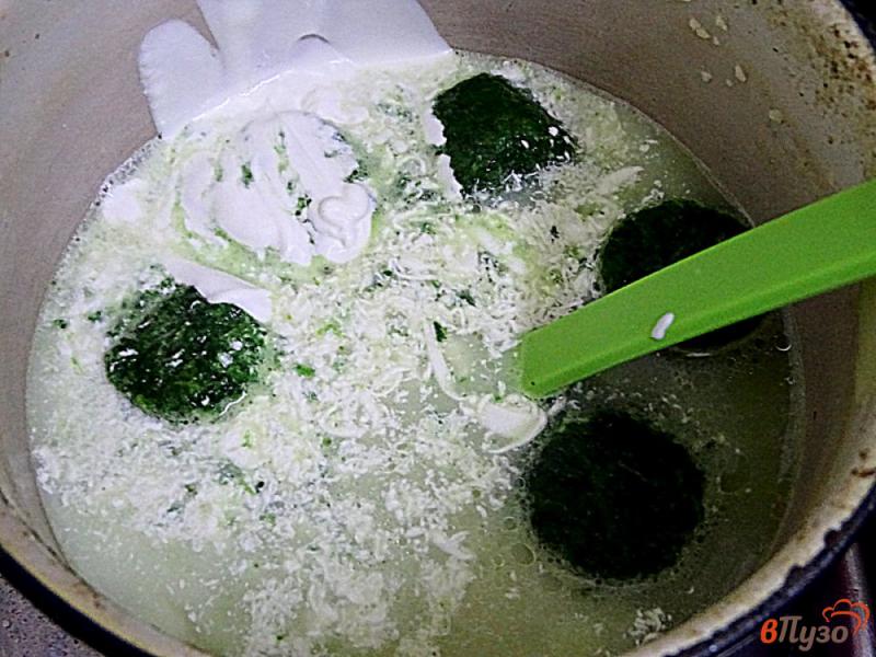 Фото приготовление рецепта: Суп пюре из шпината шаг №6