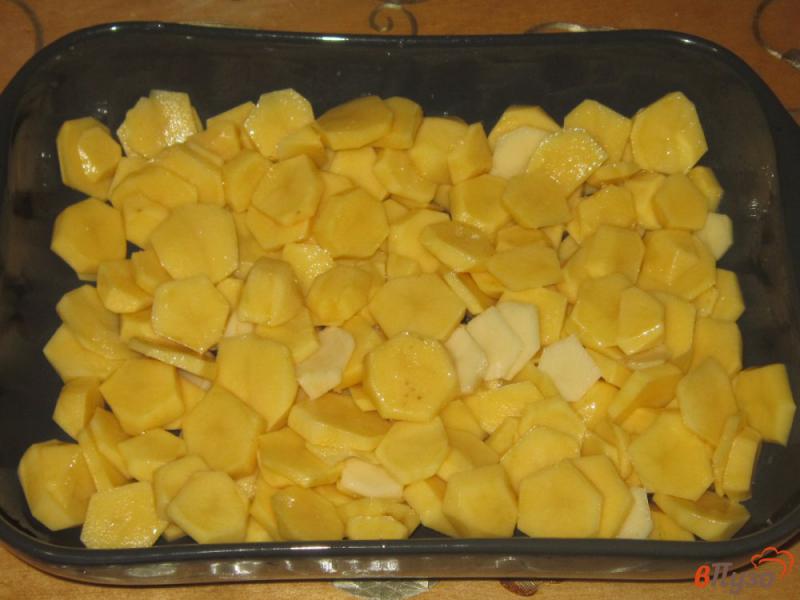 Фото приготовление рецепта: Куриные крылышки запеченные с картофелем в духовке шаг №3
