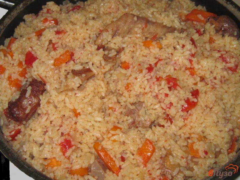 Фото приготовление рецепта: Рис с утиными потрохами шаг №7