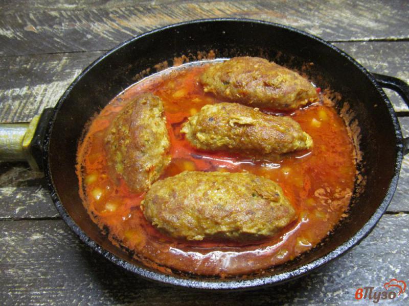 Фото приготовление рецепта: Кефте - турецкие котлеты с рисом шаг №9