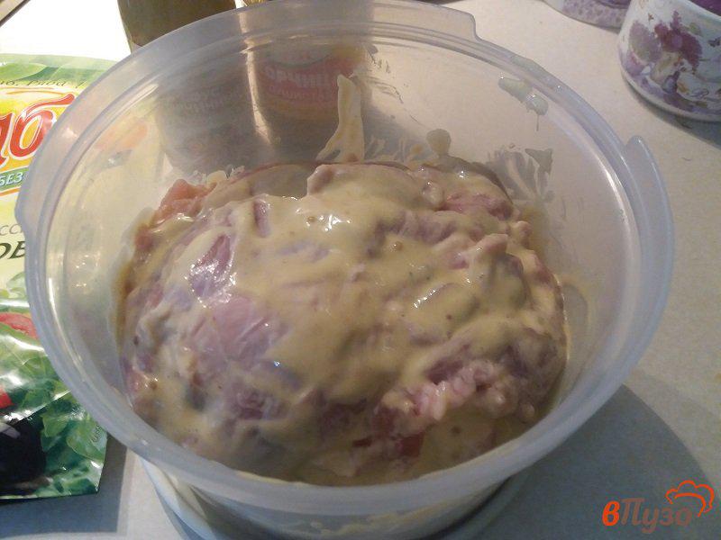 Фото приготовление рецепта: Отбивные из свинины в горчичном маринаде шаг №5