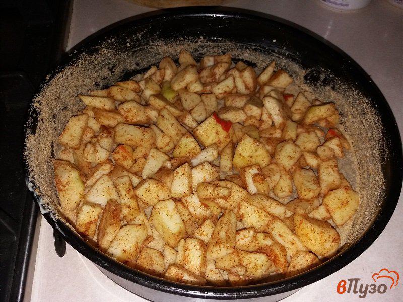 Фото приготовление рецепта: Шарлотка с яблоками и корицей шаг №4