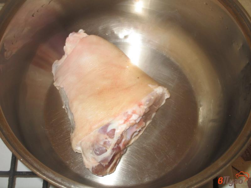 Фото приготовление рецепта: Борщ из свиной рульки с квашенной капустой шаг №1