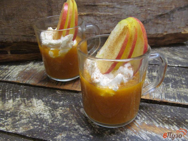 Фото приготовление рецепта: Десерт из яблока с тыквой шаг №7