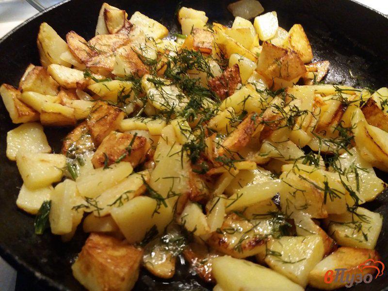 Фото приготовление рецепта: Жаренный картофель шаг №5