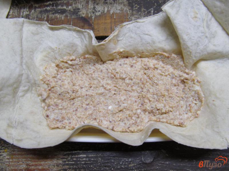 Фото приготовление рецепта: Пирог из лаваша с апельсином шаг №4