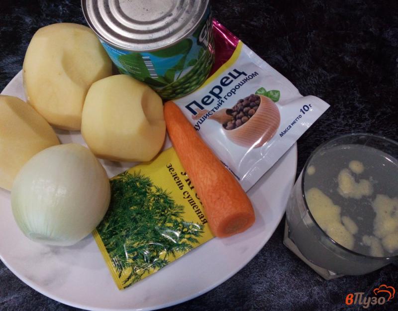 Фото приготовление рецепта: Гороховый суп на индоутином бульоне шаг №1