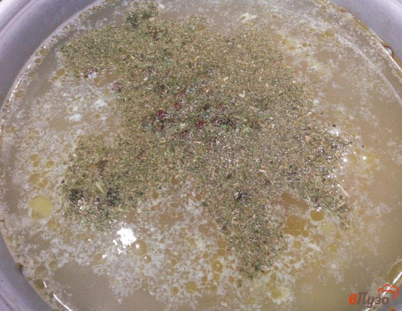 Фото приготовление рецепта: Гороховый суп на индоутином бульоне шаг №8