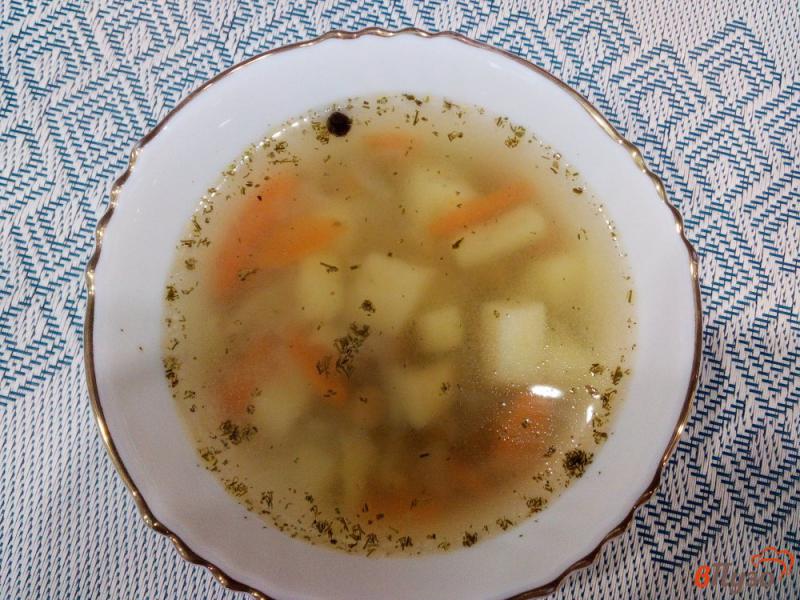 Фото приготовление рецепта: Гороховый суп на индоутином бульоне шаг №9