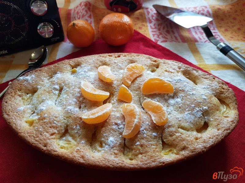 Фото приготовление рецепта: Пирог с мандаринами шаг №10