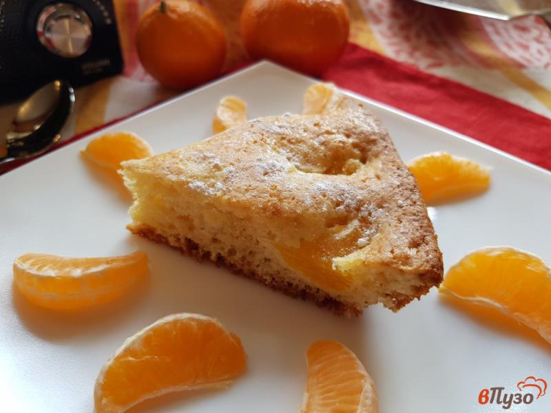 Фото приготовление рецепта: Пирог с мандаринами шаг №11