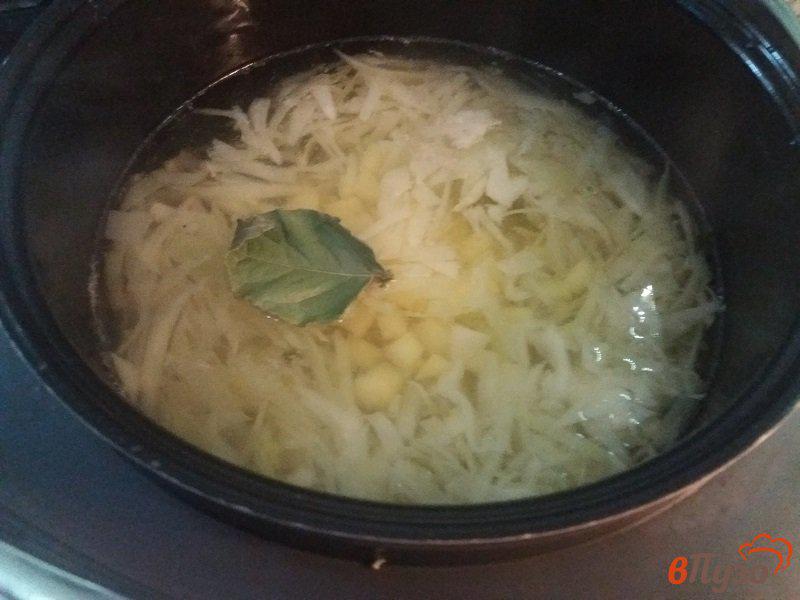 Фото приготовление рецепта: Щи из свежей капусты шаг №7