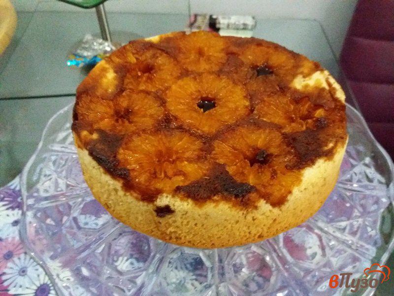 Фото приготовление рецепта: Мандариновый пирог с карамелью шаг №13