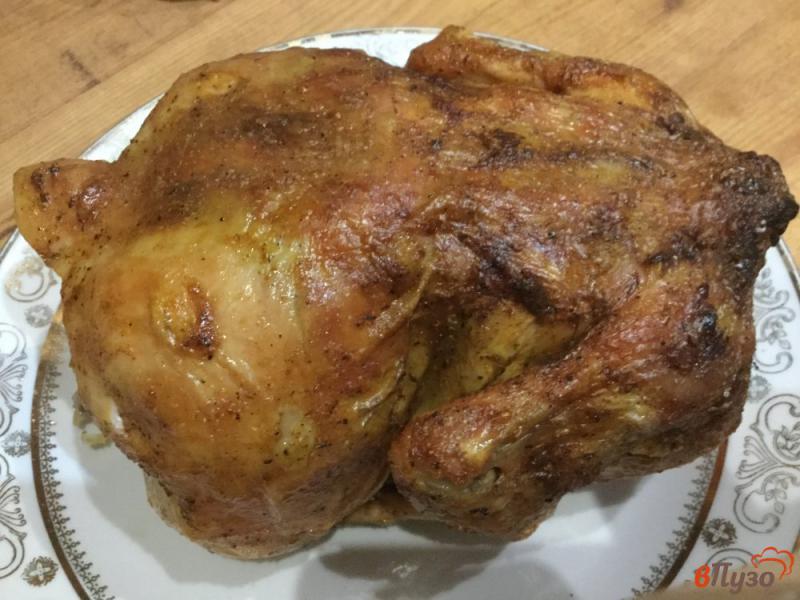 Фото приготовление рецепта: Курица запеченная на банке шаг №8