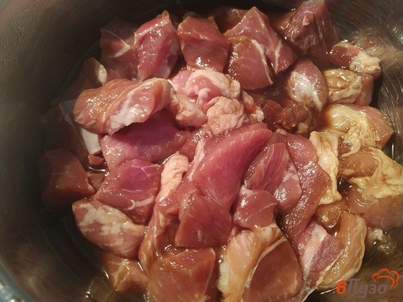 Фото приготовление рецепта: Пёркёльт из свинины по-венгерски шаг №4