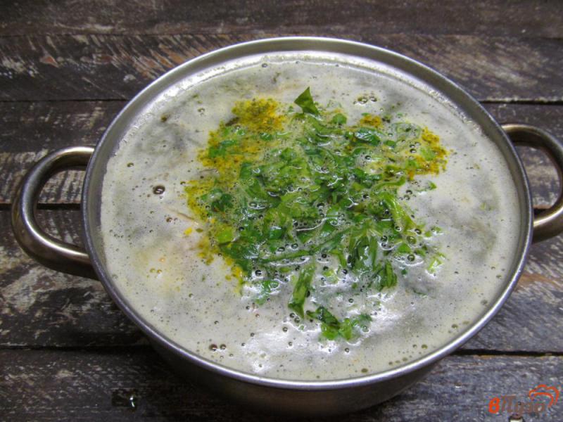 Фото приготовление рецепта: Суп с чечевицей грибами и пастой шаг №7