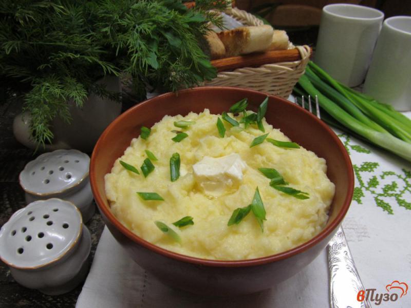 Фото приготовление рецепта: Чесночное картофельное пюре со сливками шаг №8