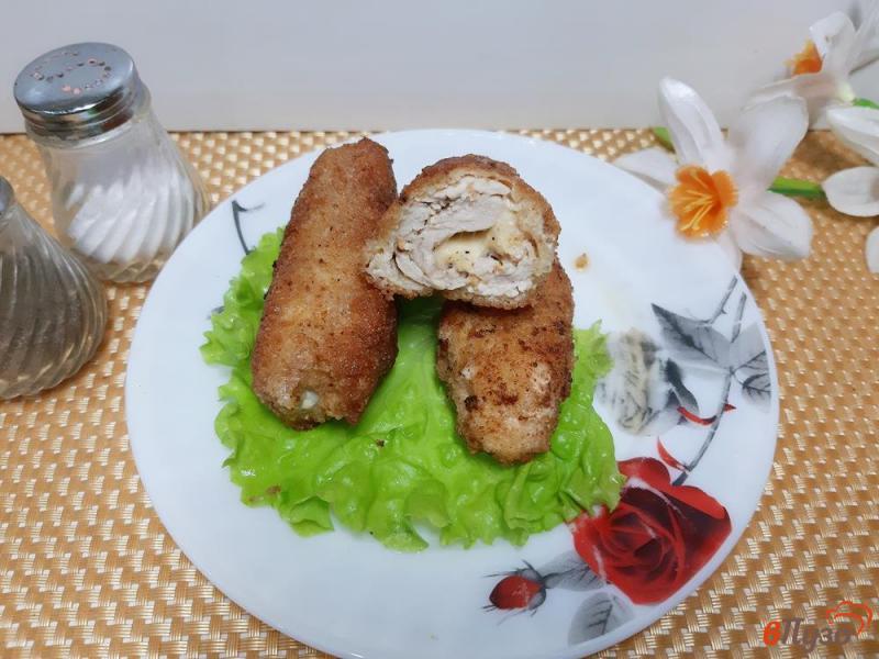 Фото приготовление рецепта: Куриные наггетсы с сыром шаг №10