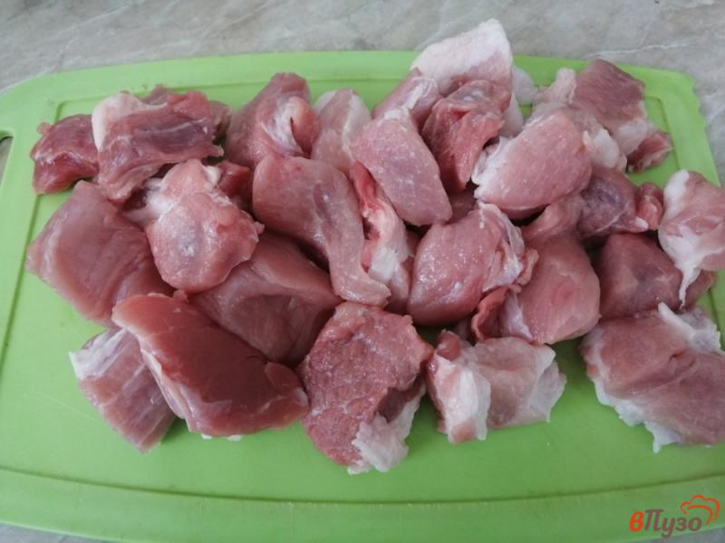 Фото приготовление рецепта: Свинина тушеная в сметане шаг №1