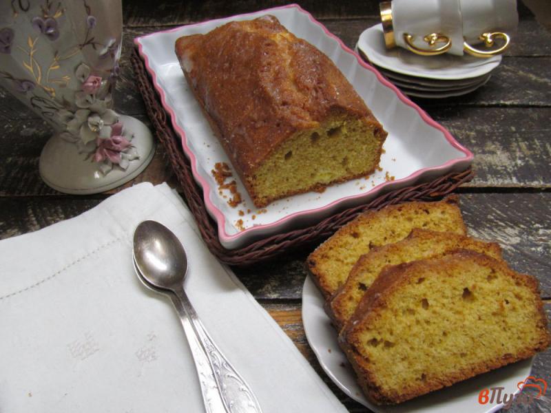 Фото приготовление рецепта: Цитрусовый пирог с манной крупой шаг №11
