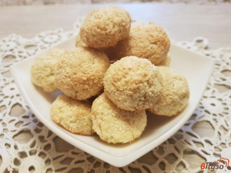 Фото приготовление рецепта: Печенье из кокосовой стружки шаг №10
