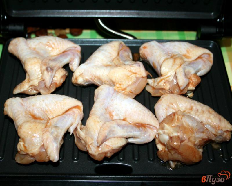 Фото приготовление рецепта: Крылышки гриль «Новогодние» шаг №5