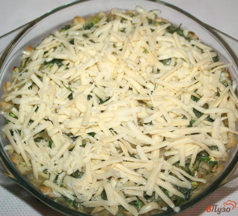 Фото приготовление рецепта: Запеканка из макарон с яйцом и сыром шаг №6