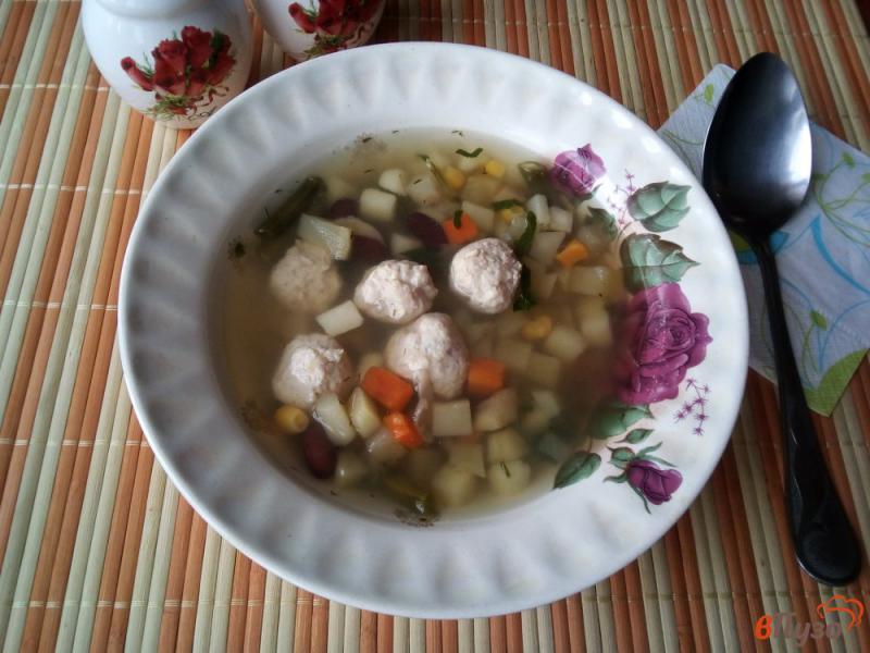 Фото приготовление рецепта: Суп с мексиканской овощной смесью шаг №9