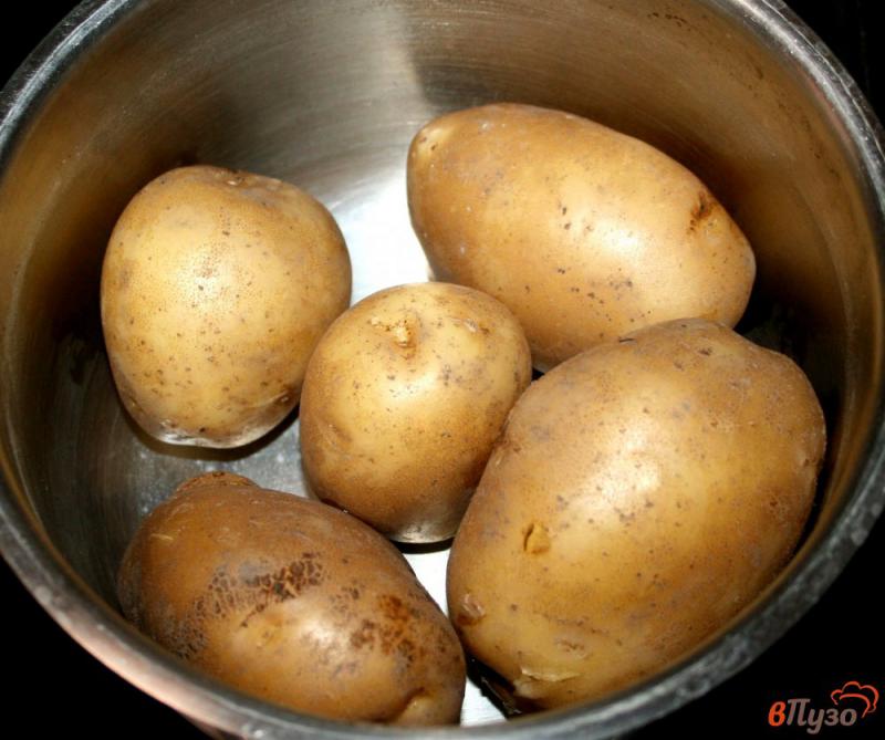 Фото приготовление рецепта: Запеканка из картофеля с цветной капустой и лососем шаг №1