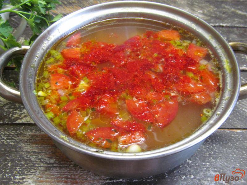 Фото приготовление рецепта: Чесночный суп шаг №5