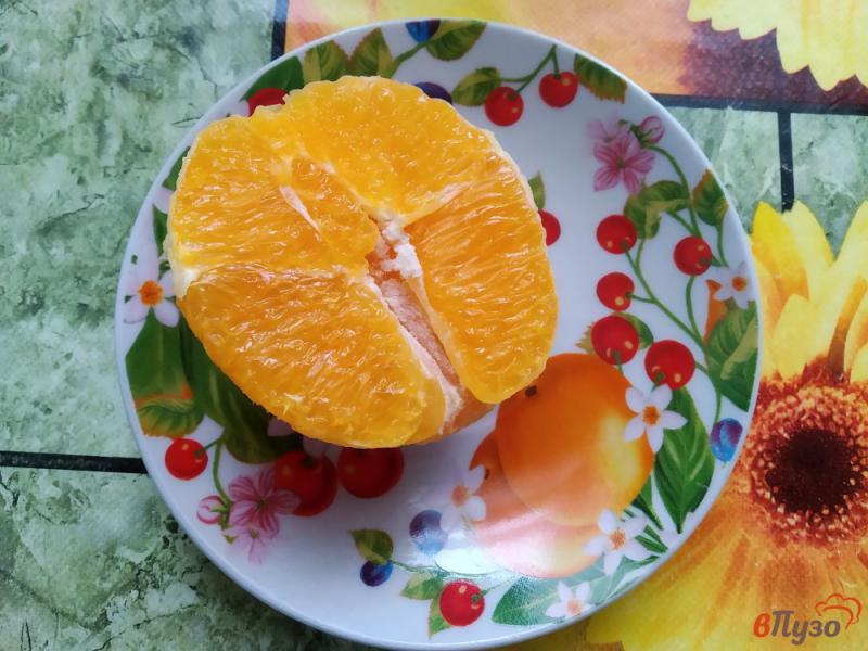Фото приготовление рецепта: Оладьи с апельсиновой начинкой шаг №3