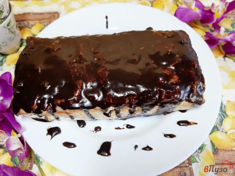 Фото приготовление рецепта: Торт из лаваша с творожным кремом шаг №13