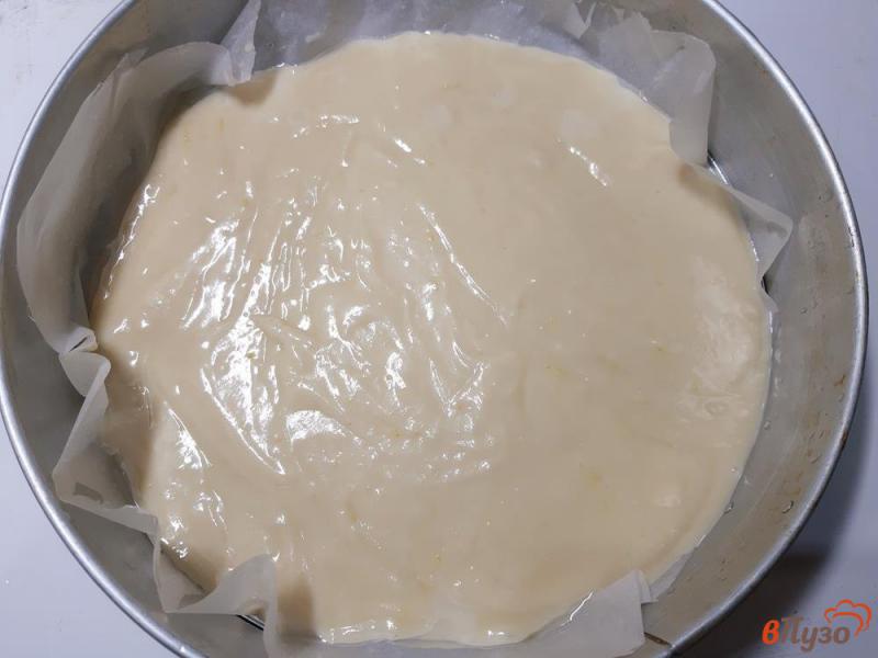 Фото приготовление рецепта: Торт «Зебра» с мандаринами шаг №10