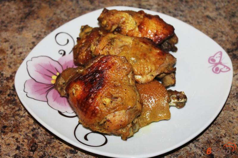 Фото приготовление рецепта: Куриные бедра как шашлык в духовке шаг №6