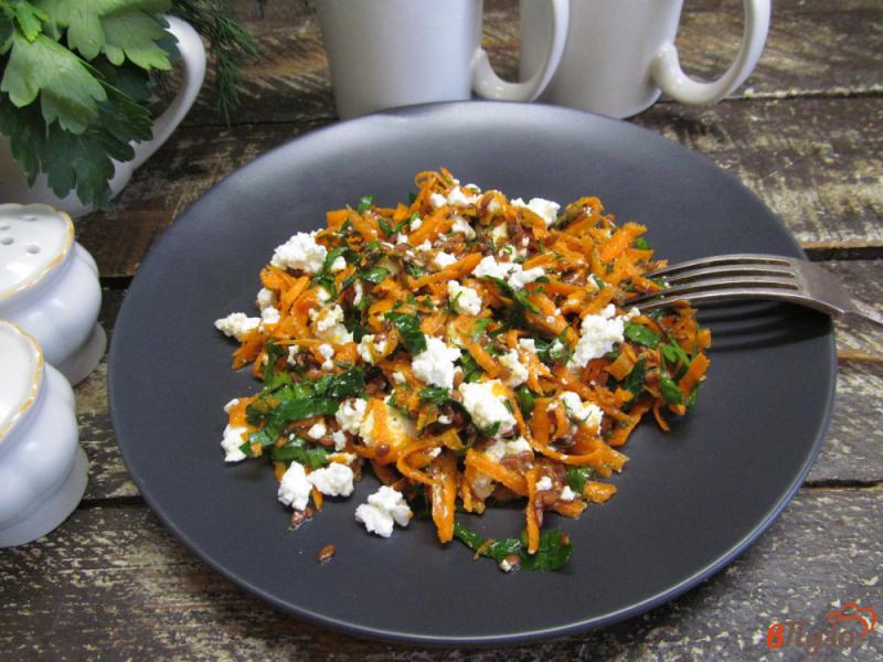 Фото приготовление рецепта: Салат из моркови с творогом шаг №5