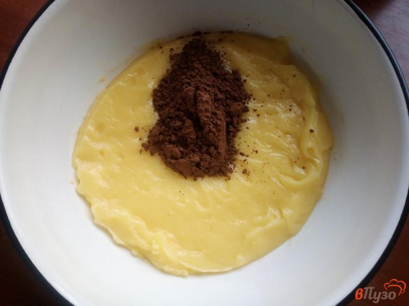 Фото приготовление рецепта: Шоколадный торт с заварным кремом шаг №13