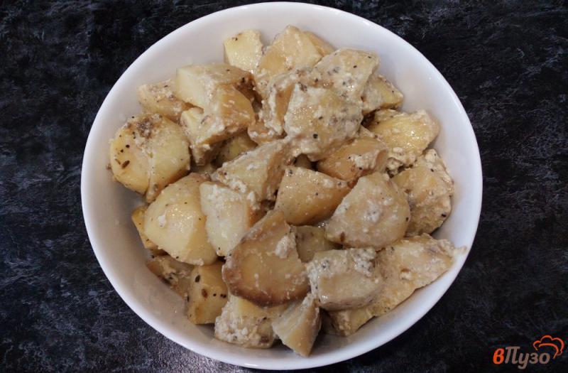 Фото приготовление рецепта: Пряный картофель в духовке шаг №5
